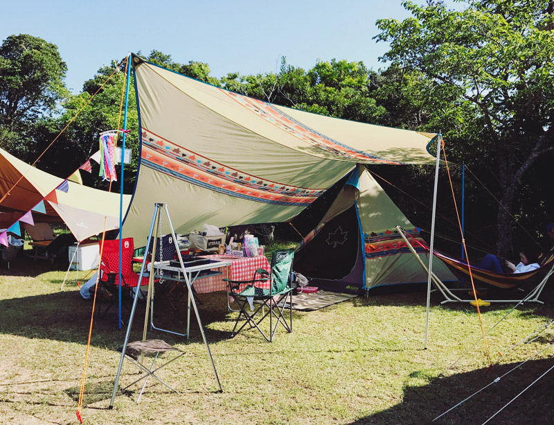 CAMP SMILE STYLE】テントとタープはロゴスのナバホでコーディネート