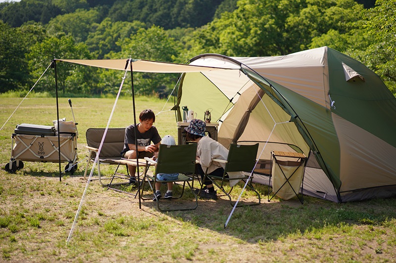 9枚目は実際の設営時の写真ですDOD THE ONE TOUCH TENT (M) \u0026