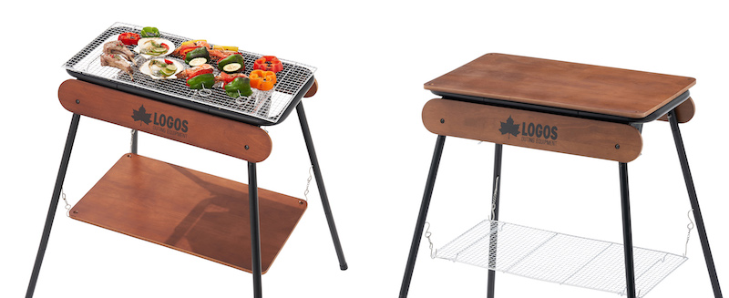 LOGOS】BBQコンロが木製テーブルに変身！新型グリル「アイアンウッド