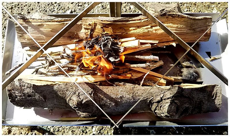 焚き火料理、愛好家必見！X字のダブル五徳で同時調理を可能にした焚き火台が登場！ | キャンプ情報メディア LANTERN – ランタン