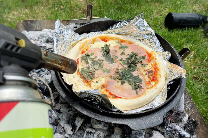 キャンプの朝ごはん