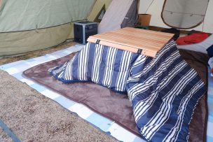 ロゴスのテントでこたつを満喫！ワンコも喜ぶほかほかキャンプ