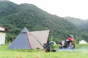 バイク積載はコンパクトに！のんびり気ままにソロキャンプを楽しむ休日