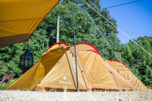 ファミリーキャンプはスノーピークのヴォールト。子供たちと一緒に楽しいテント泊